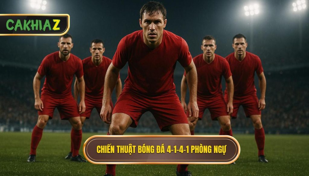 Chiến thuật bóng đá 4-1-4-1 phòng ngự
