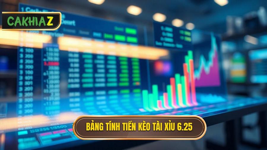 Bảng tính tiền chi tiết cho kèo tài xỉu 6.25