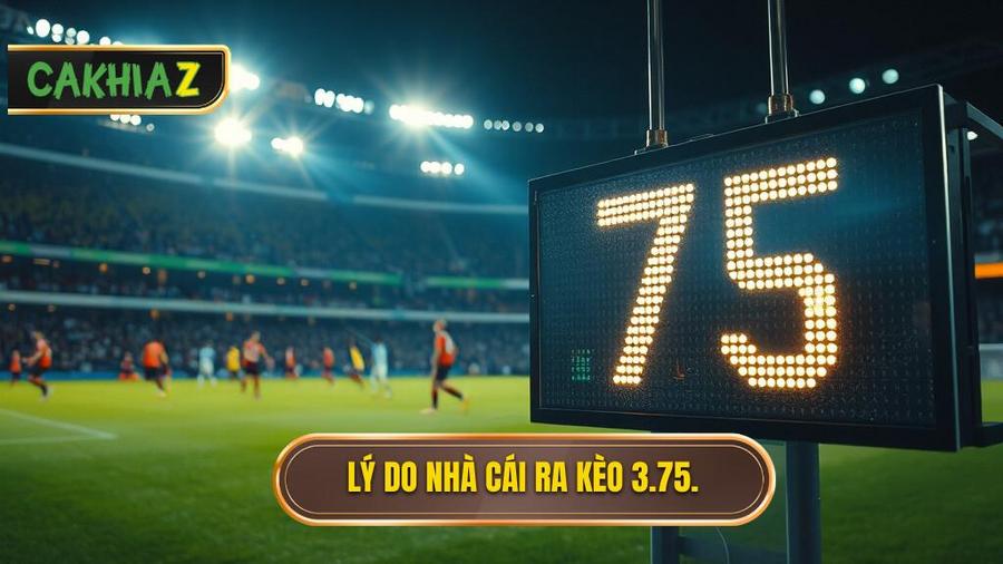 Tại sao nhà cái lại ra kèo tài xỉu 3.75 hiệp 2?