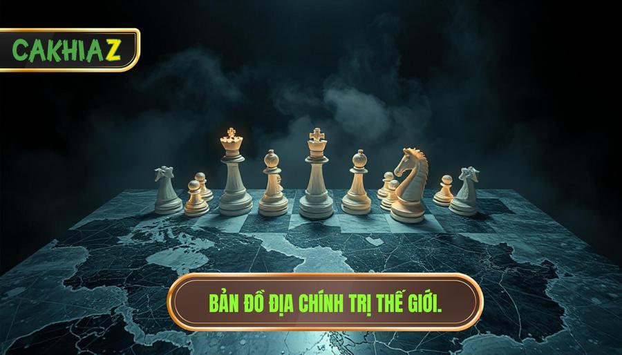 Bản đồ địa chính trị thế giới.
