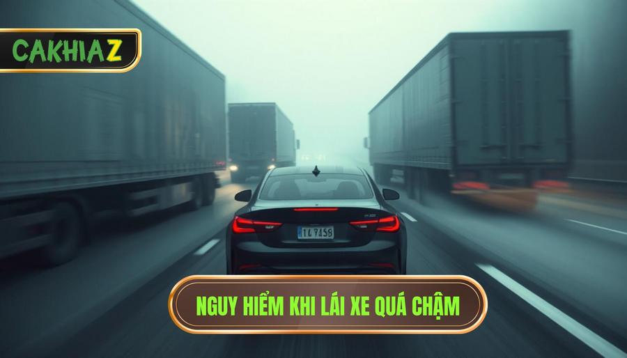 Nguy hiểm khi lái xe quá chậm
