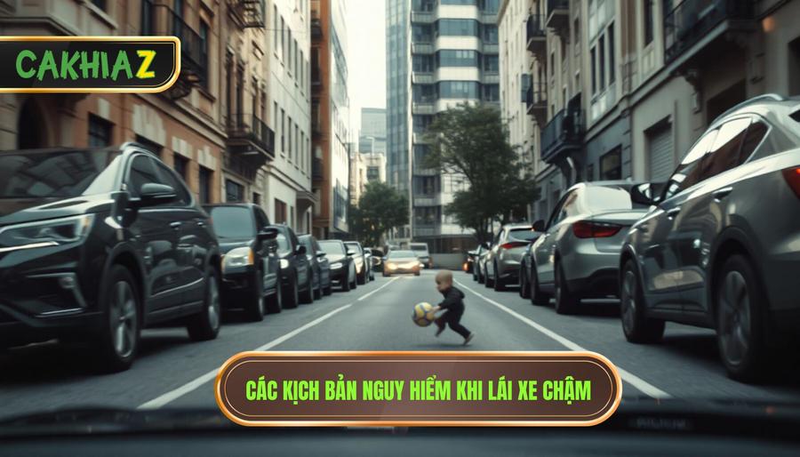 Các kịch bản nguy hiểm khi lái xe chậm