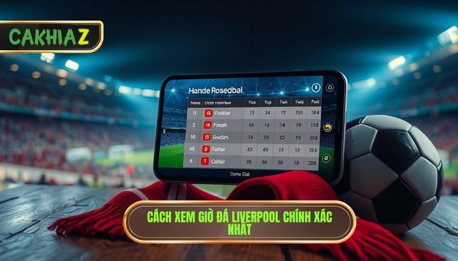 Cách xem giờ đá Liverpool chính xác nhất
